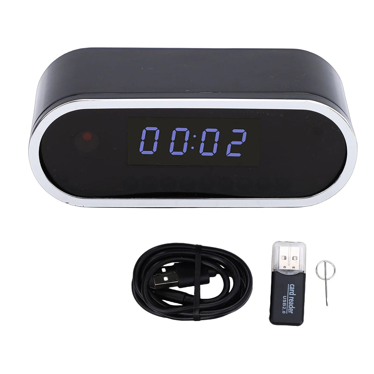 Mini Clock WiFi Camera with Infrared Night Vision Home Wireless Camera